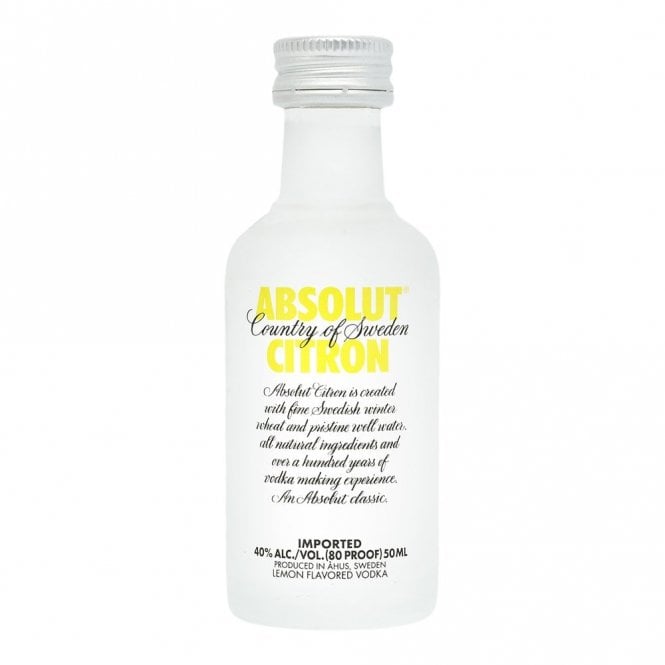Absolut Citron Vodka - 5cl Miniature