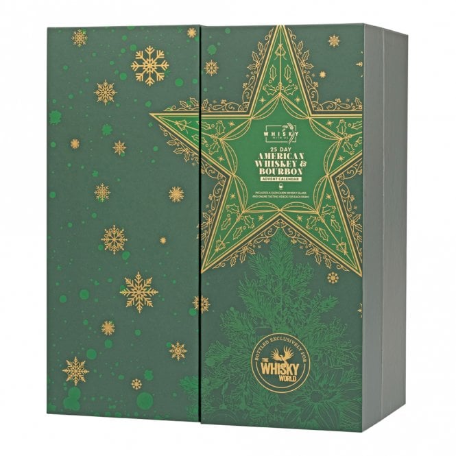American Whiskey 25 Day Advent Calendar - With Glass - TWW Exclusive