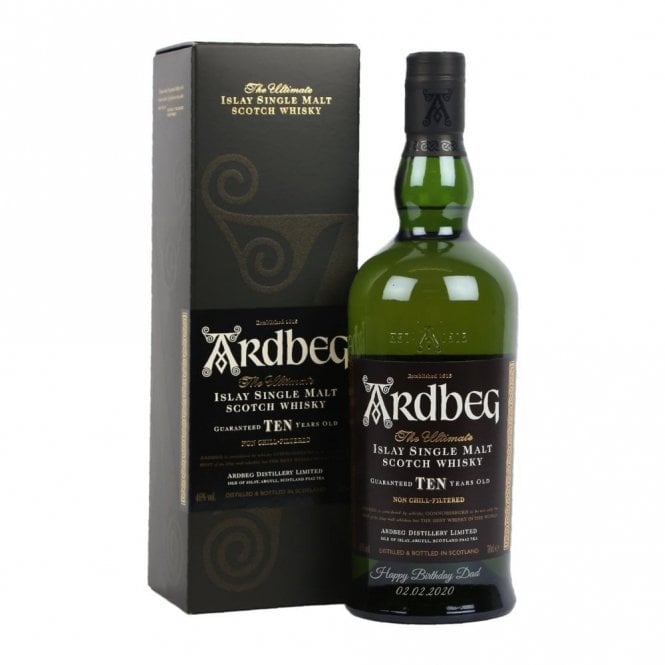 Ardbeg 10 Year Old - With Personalised Engraving