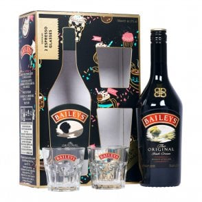Baileys Original Irish Cream Liqueur - 2 Glass Gift Pack