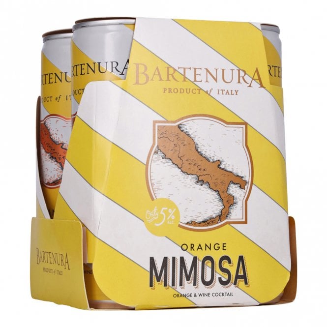 Bartenura Mimosa Orange Wine Cocktail - Pack of 4 Cans