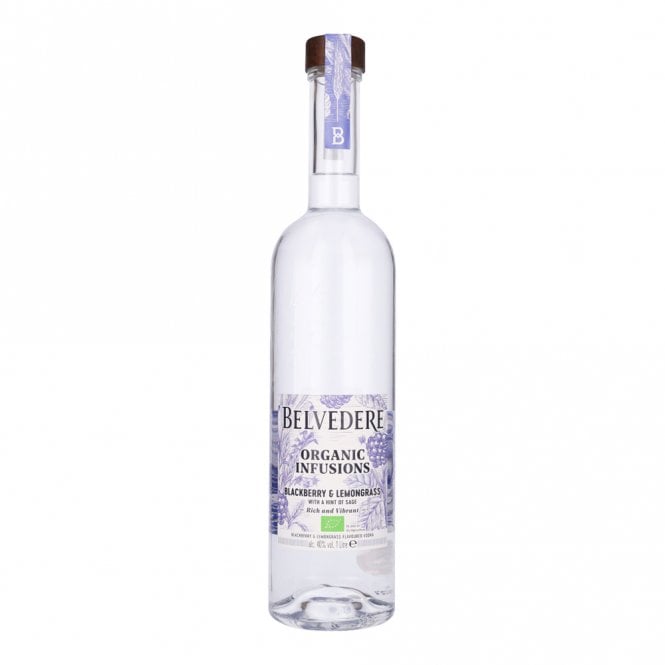 Belvedere Organic Infusions Blackberry & Lemongrass Vodka - Litre