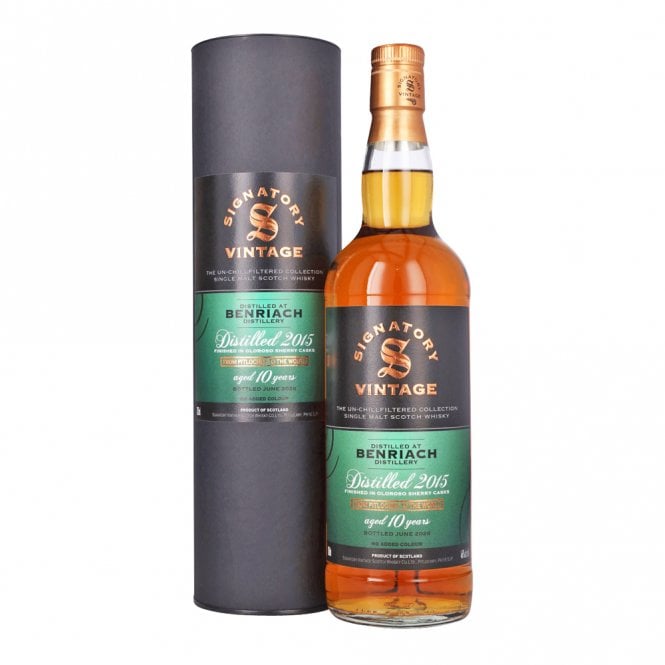 Benriach 2015 - 10 Year Old - Signatory Un-Chillfiltered Collection