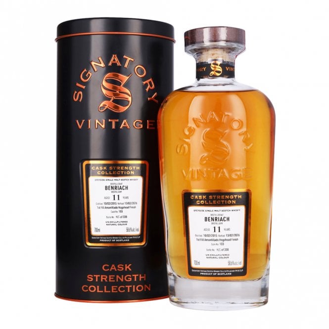 Benriach 2015 - 11 Year Old - #103 - Signatory Cask Strength