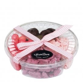 Chocolate & Treats 4 Compartment Tray - Pink