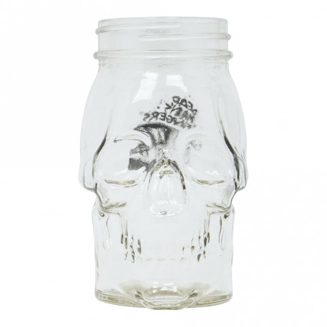Dead Man's Fingers Skull Glassware Mason Jar