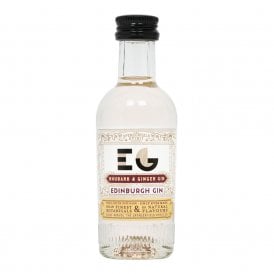 Edinburgh Gin Rhubarb & Ginger Gin - Full Strength - 5cl Miniature