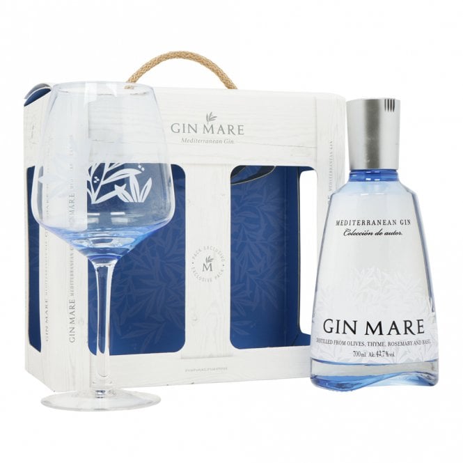 Gin Mare Mediterranean Gin - Glass Gift Pack