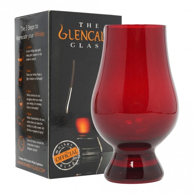 Glencairn Coloured Whisky Glass - Red
