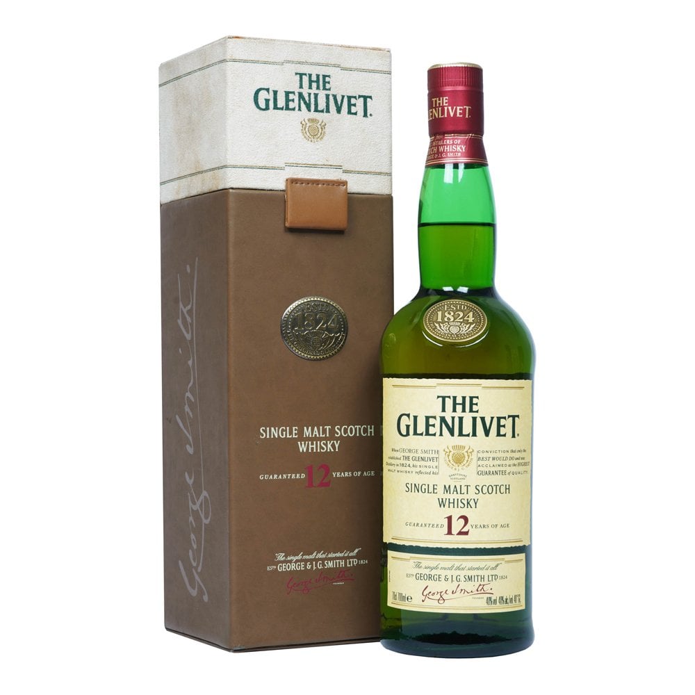 Glenlivet 12 Year Old - Brown Leather Box - Whisky from The Whisky