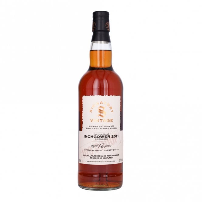 Inchgower 2011 - 13 Year Old - 100 Proof - Signatory Vintage