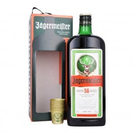 Jagermeister 1.75 Litre Magnum - 10 Shot Glass Gift Pack