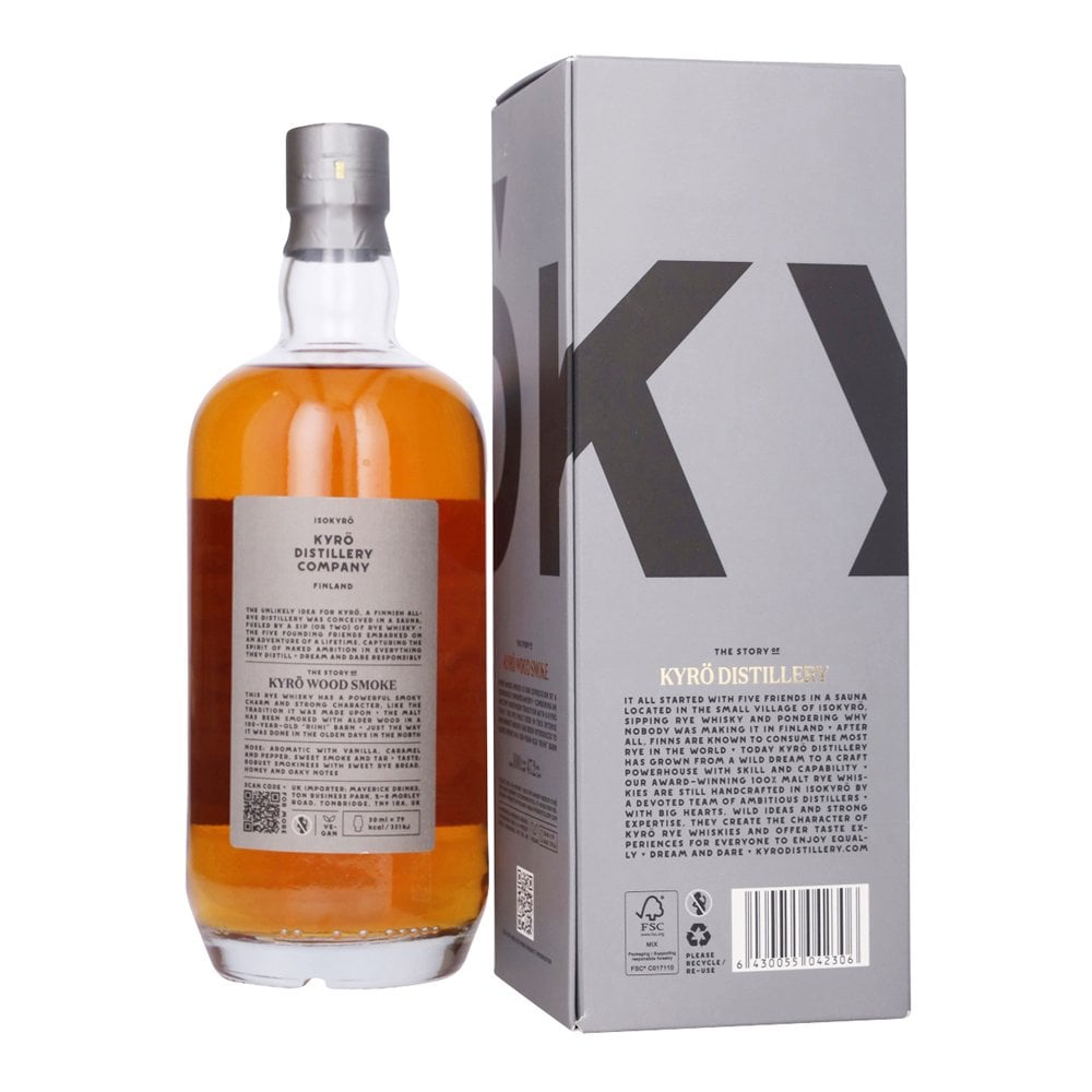 Kyro Wood Smoke Malt Rye Whisky - Whisky from The Whisky World UK