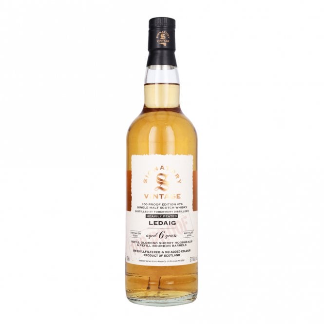 Ledaig 2020 - 6 Year Old - 100 Proof - Signatory Vintage