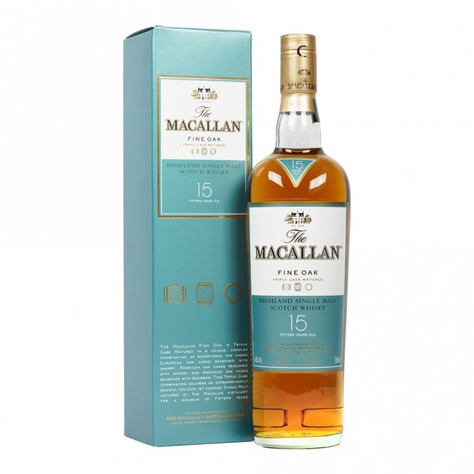 Macallan 15 Year Old - Fine Oak - Box Slightly Damaged