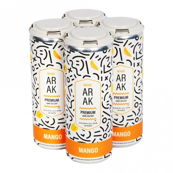 Miami Arak Mango Seltzer - Pack of 4