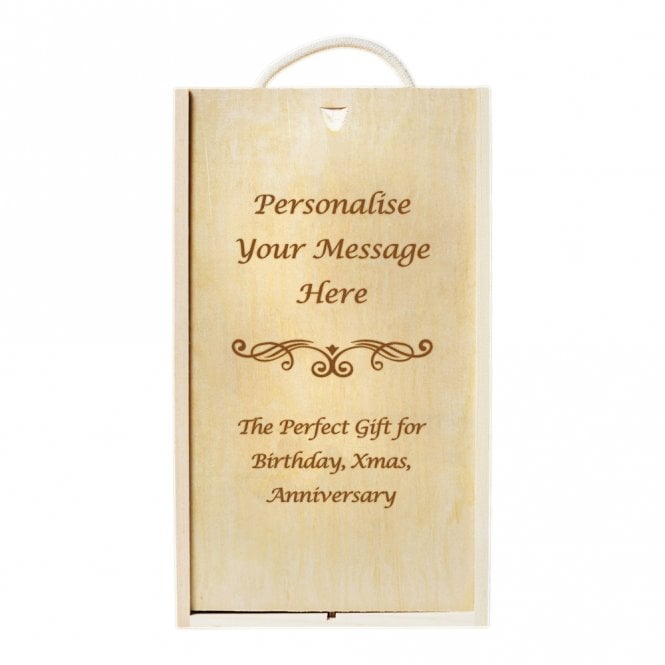 Personalised Wooden Gift Box - Double