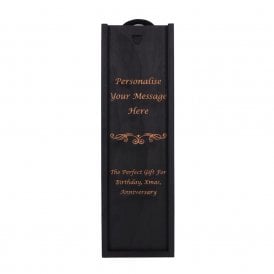 Personalised Wooden Gift Box - Single - Black