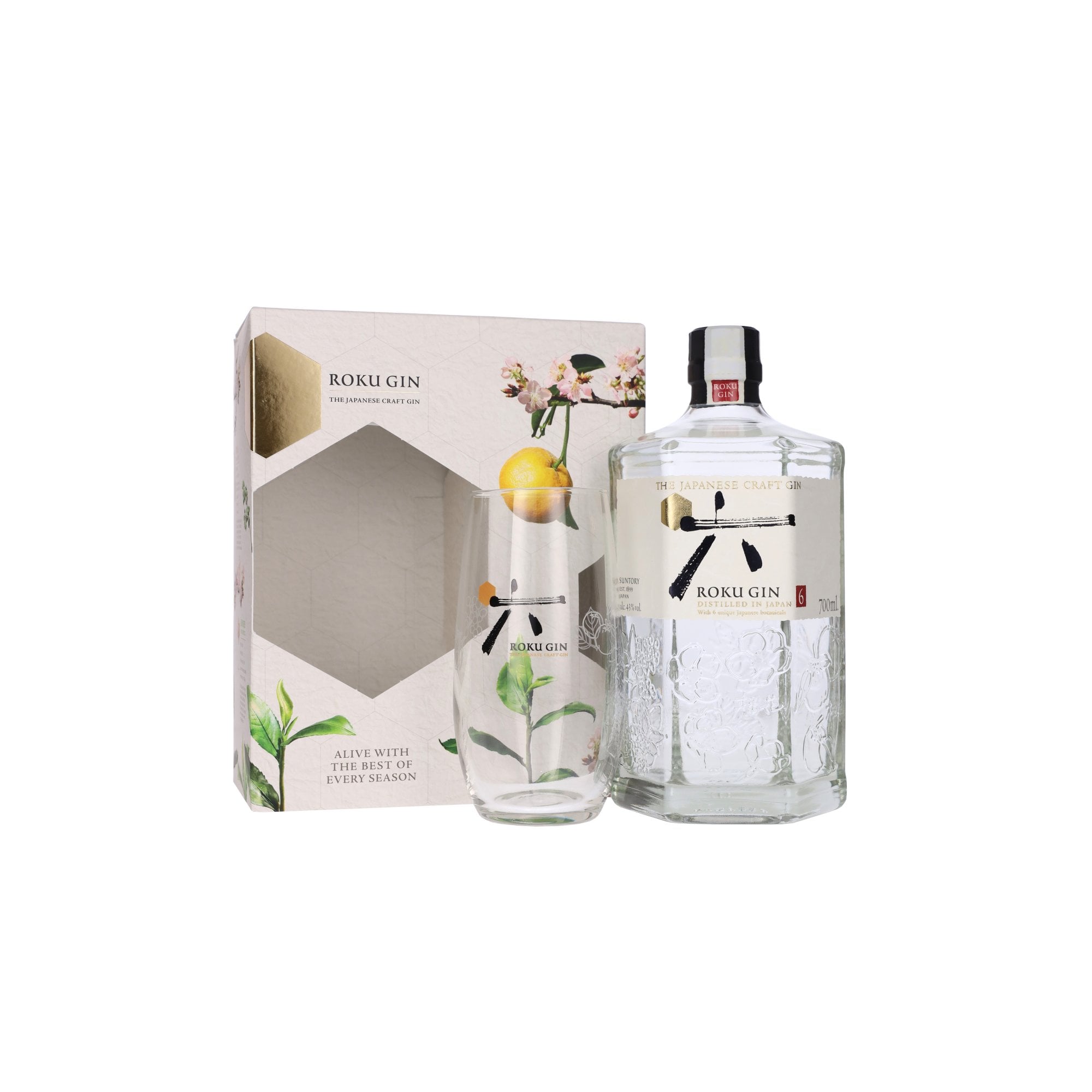 Roku Gin - Glass Gift Pack - Spirits from The Whisky World UK