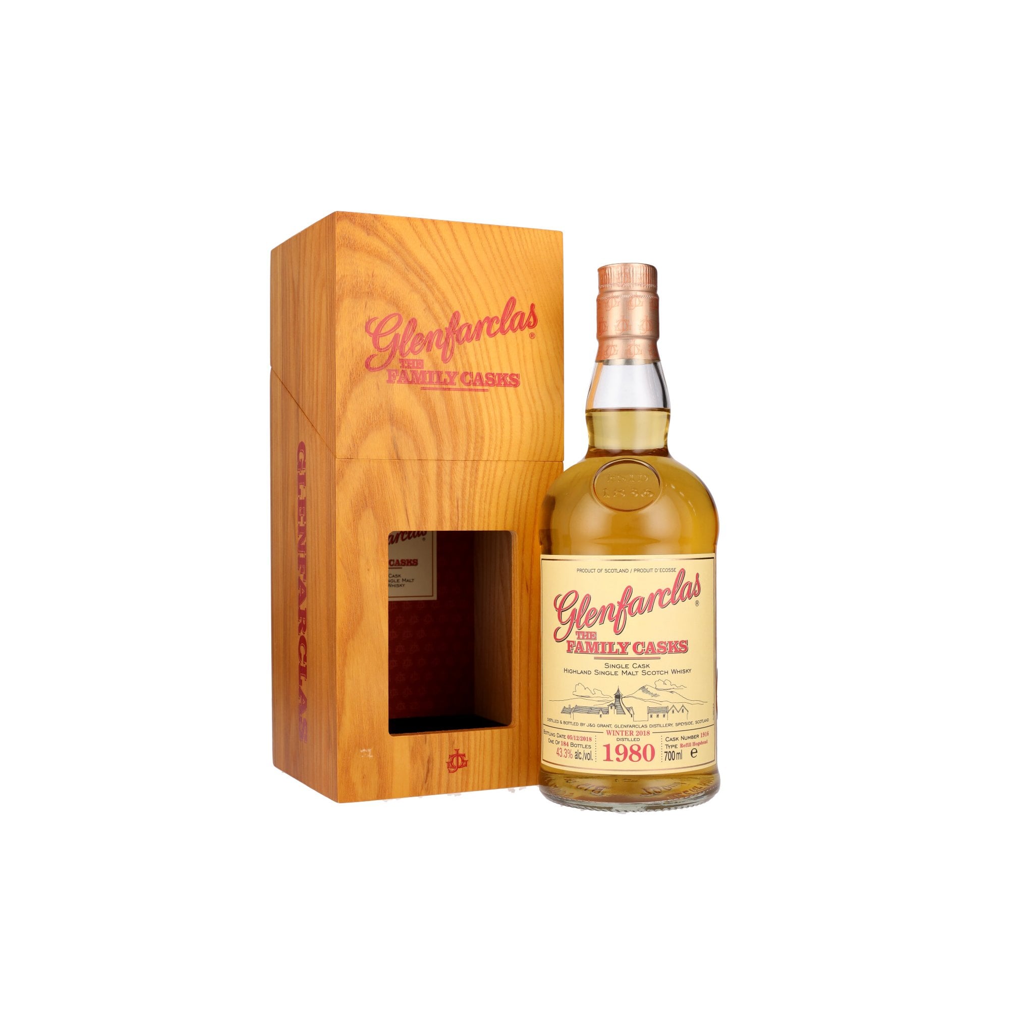 Glenfarclas Family Cask 1980 - 38 Year Old - #1916 - Winter 18