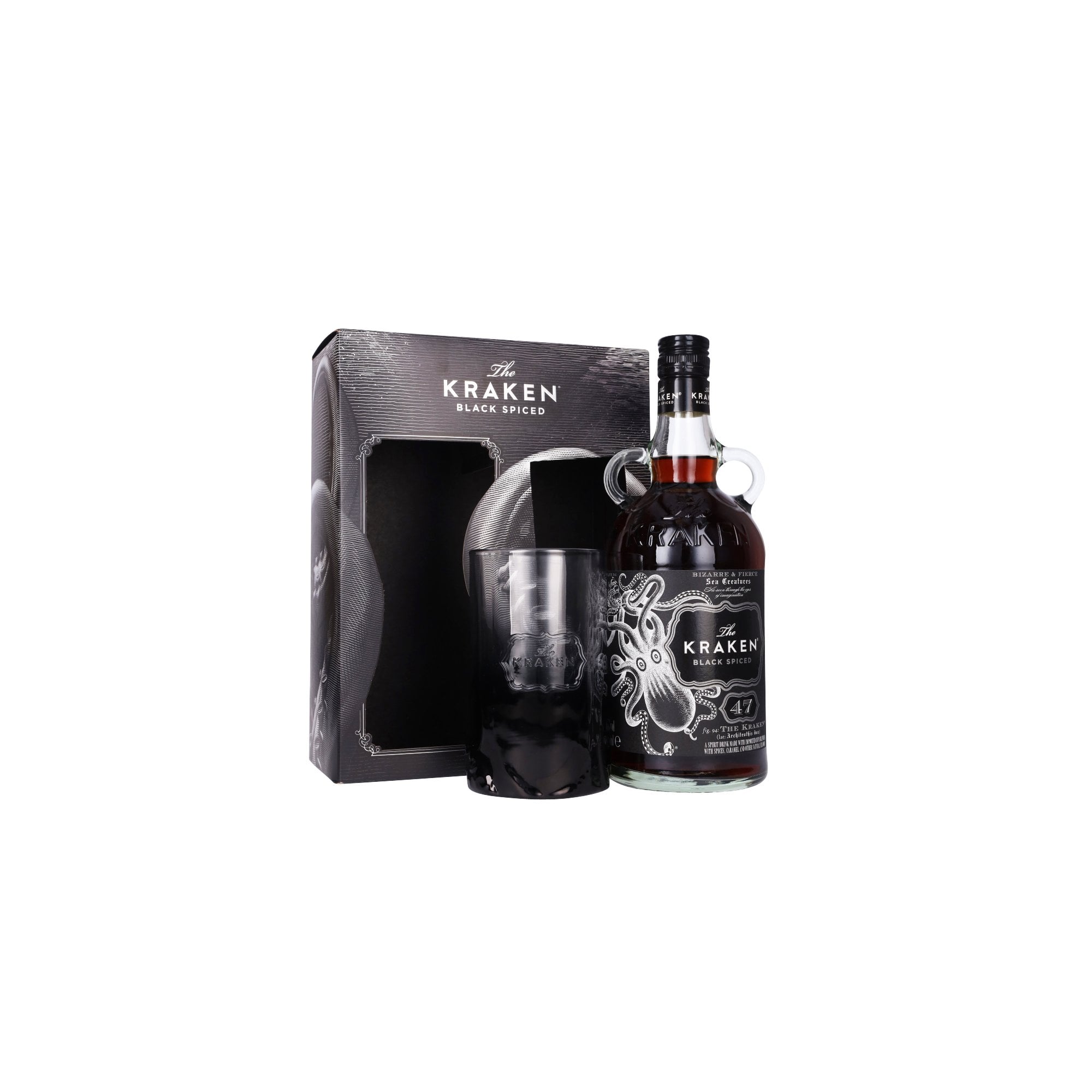 Kraken Black Spiced Rum '47' - Glass Gift Pack - Spirits from The