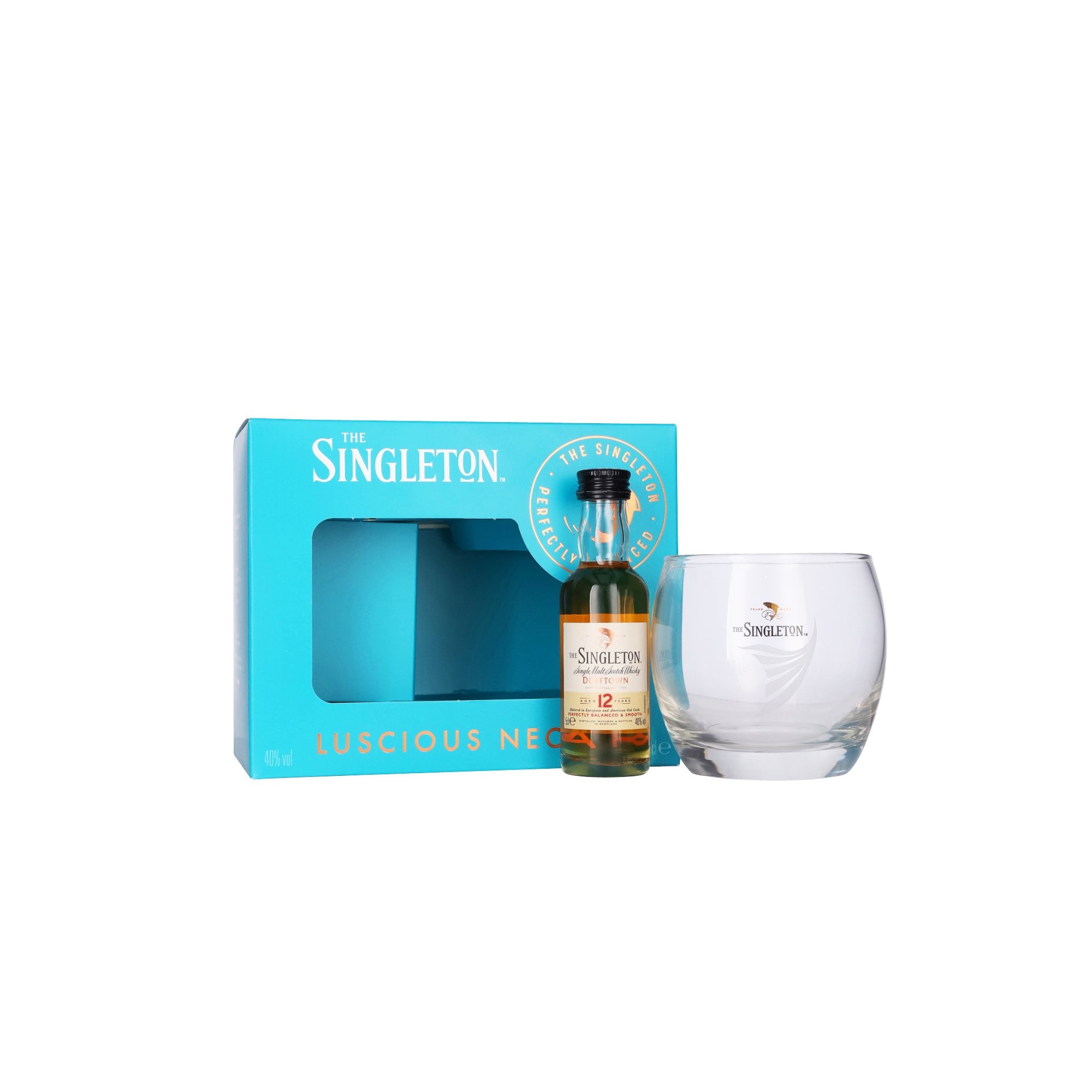 Singleton of Dufftown 12 Year Old - Miniature and Glass Set