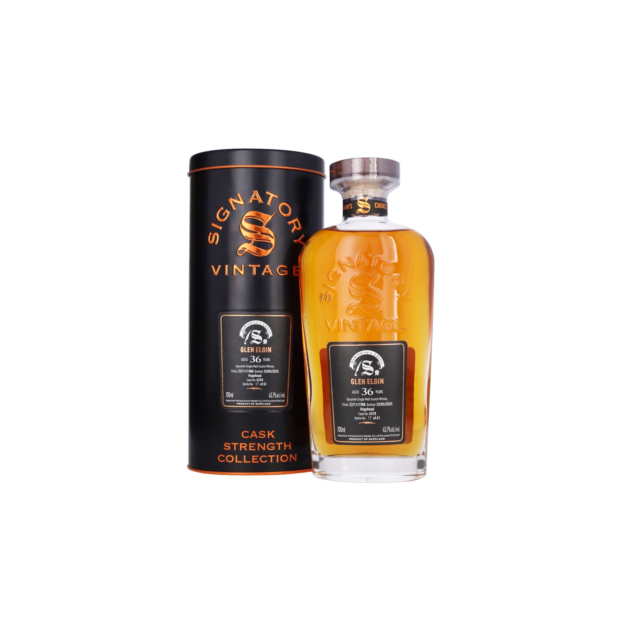 Glen Elgin 1988 - 36 Year Old - #4318 - Signatory Symington's