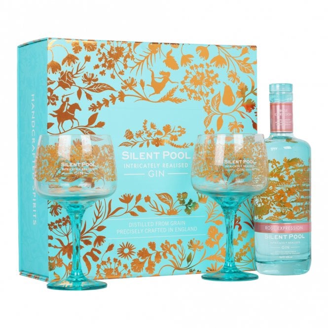 Silent Pool Rose Expression Gin - 2 Glass Gift Pack