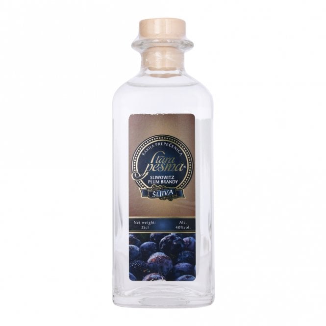 Stara Pesma 3 Year Old - Slivovitz White Plum Brandy - Half Bottle