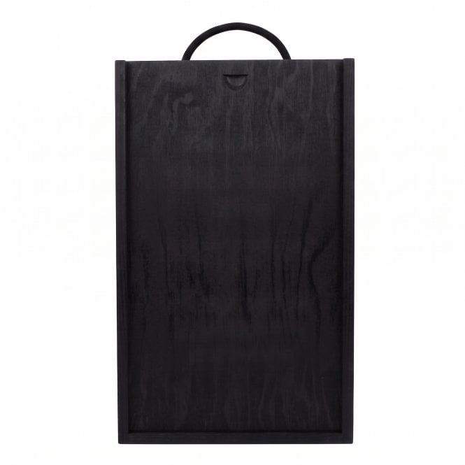 Wooden Gift Box - 2 Bottles - Charcoal Grey
